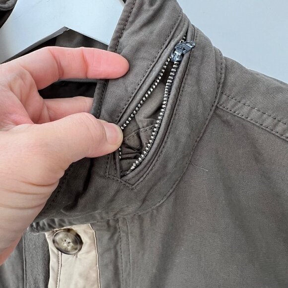 Madewell x Rentrayage NWT Upcycle Field jacket, Olive/tan, Size S - Picture 10 of 15